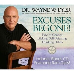 New  7 CD Excuses Begone LIVE Wayne Dyer (PBS ) Ret $ 45.00